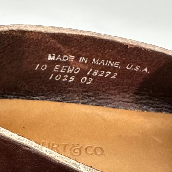 NWOT Rancourt & Co. 1967 Venetian - Dark Brown Chromepak Made in USA 10 Wide - Picture 9 of 14